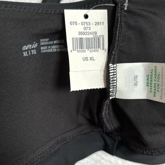 NWT Aerie Scoop Banded Wide Strap Bikini Swim Top - Picture 6 of 7